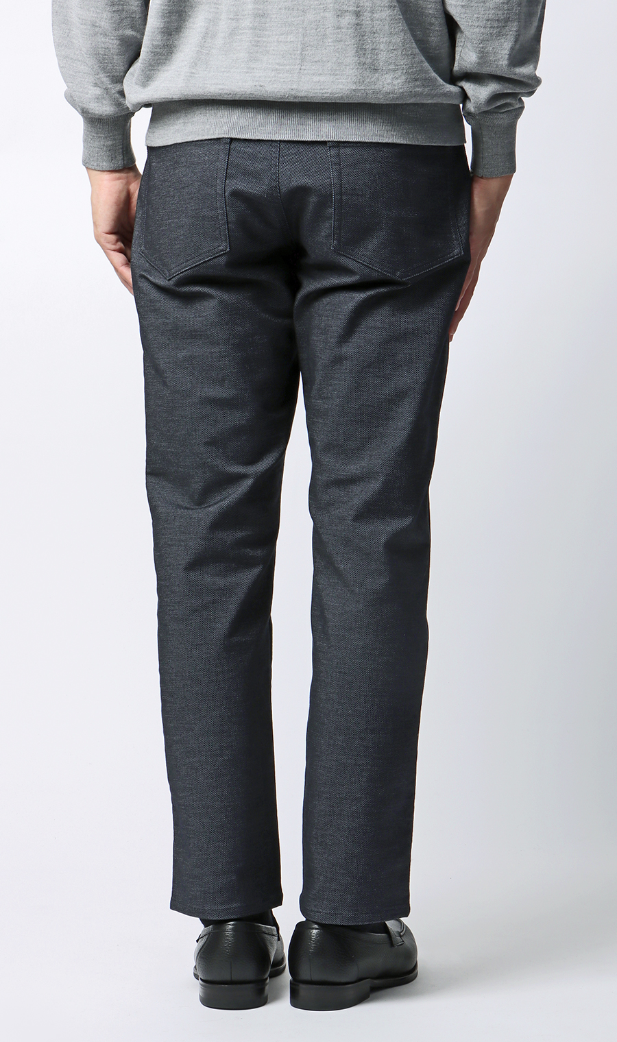 ハイストレッチパンツ【裾上げ済み】 ネイビー M