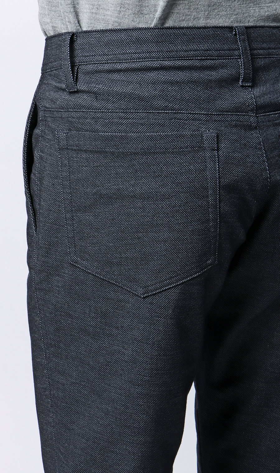 ハイストレッチパンツ【裾上げ済み】 ネイビー M