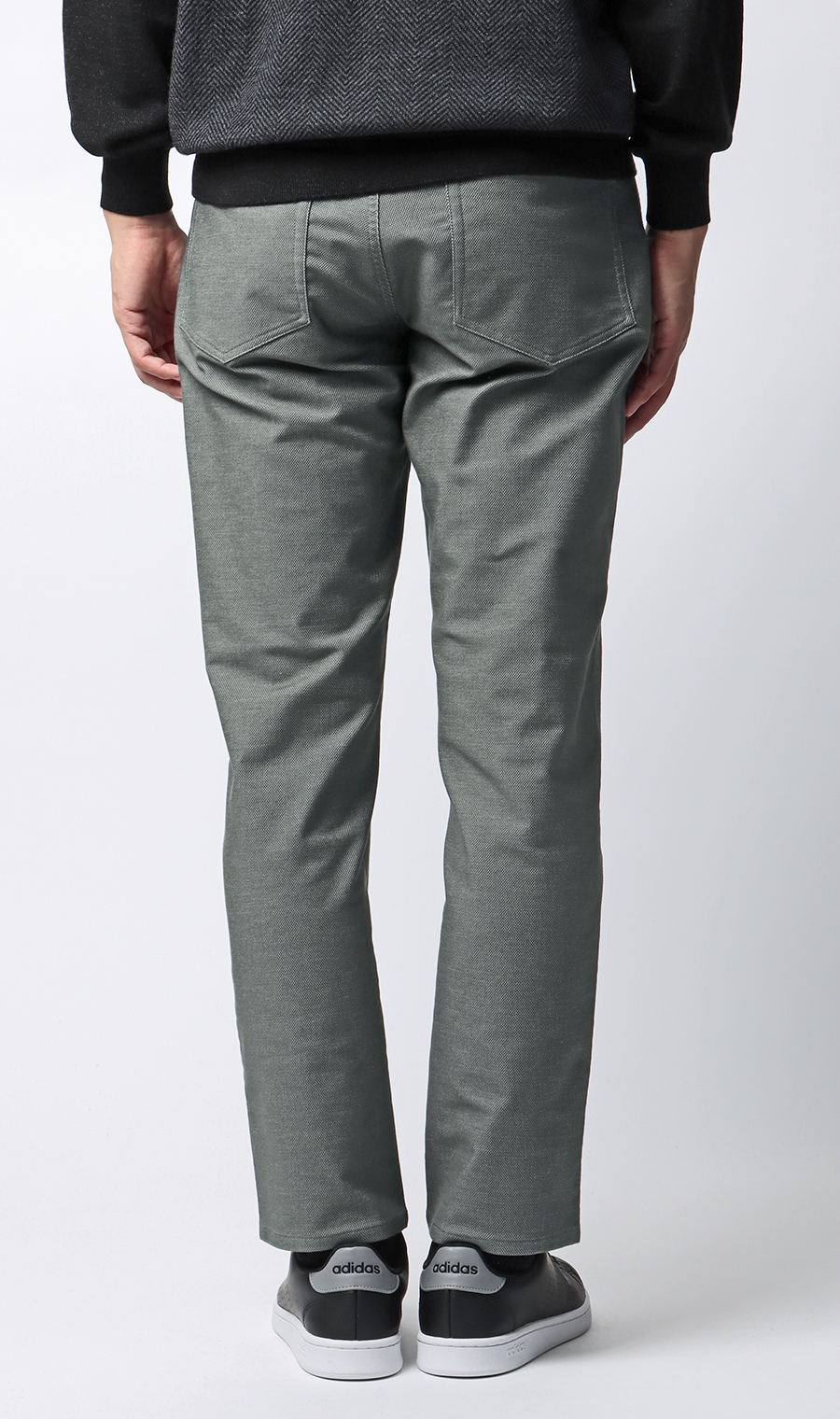 ハイストレッチパンツ【裾上げ済み】 グレー M