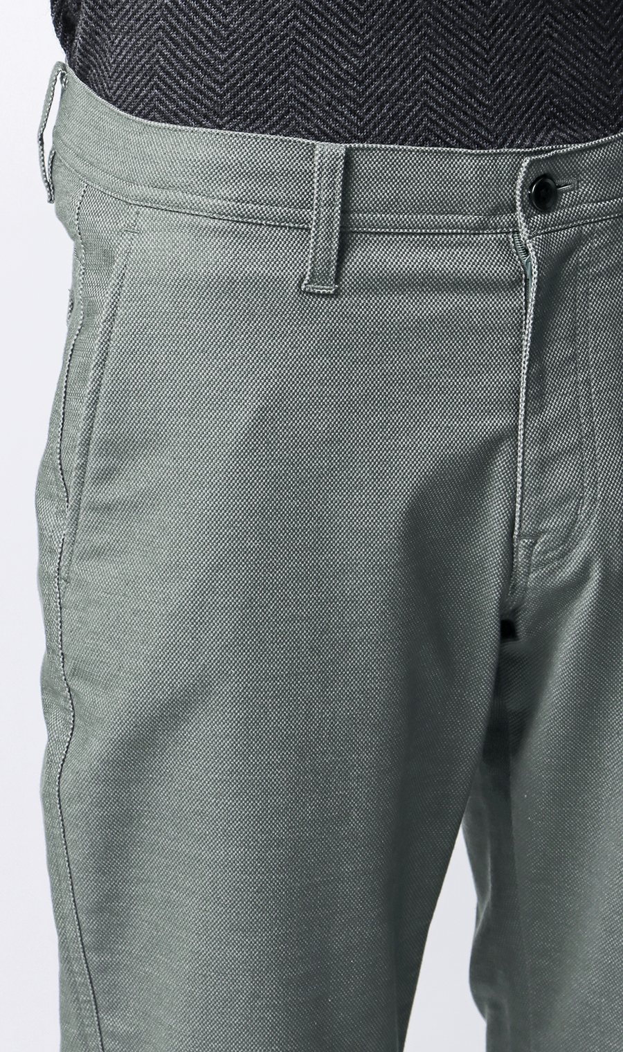 ハイストレッチパンツ【裾上げ済み】 グレー M