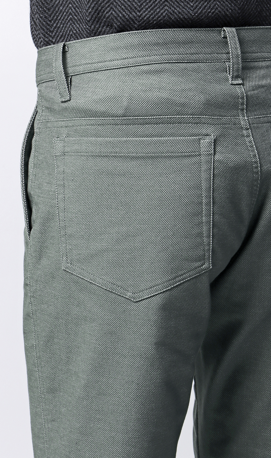 ハイストレッチパンツ【裾上げ済み】 グレー M