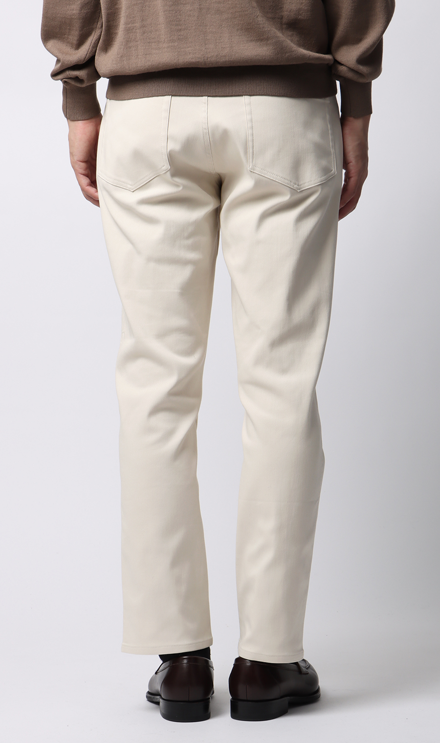 ハイストレッチパンツ【裾上げ済み】 ホワイト M