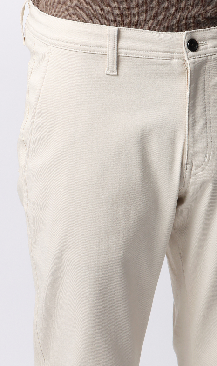 ハイストレッチパンツ【裾上げ済み】 ホワイト M