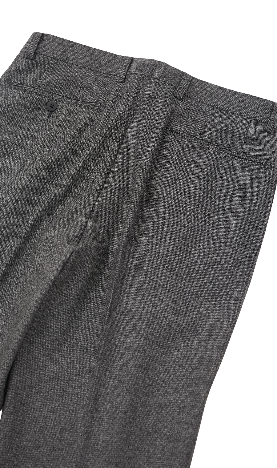 スタンダードスラックス【ワンタック】【Winter Texture Selection】 ライトグレー 76cm