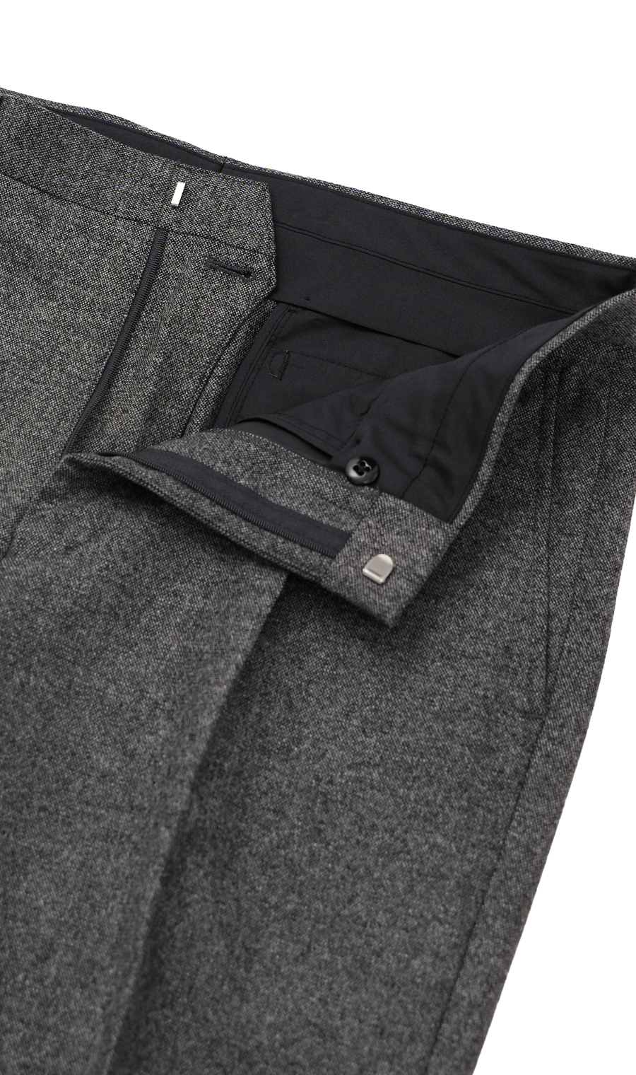 スタンダードスラックス【ワンタック】【Winter Texture Selection】 ライトグレー 76cm