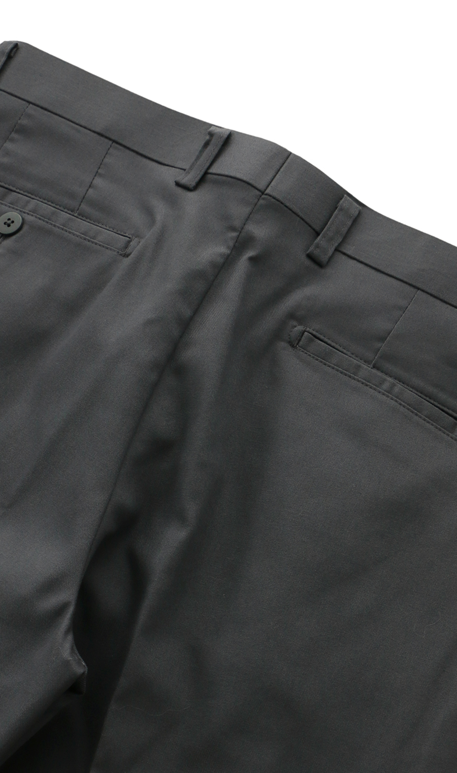 スタンダードスラックス【ワンタック】【＃すごチノ】【裾上げ済み】 チャコール 79cm