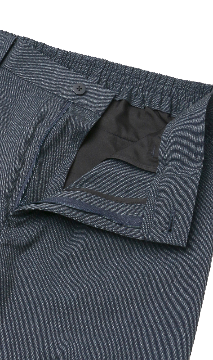 スタンダードスラックス【ノータック】【＃すごスラ】【裾上げ済み】 ネイビー 76cm