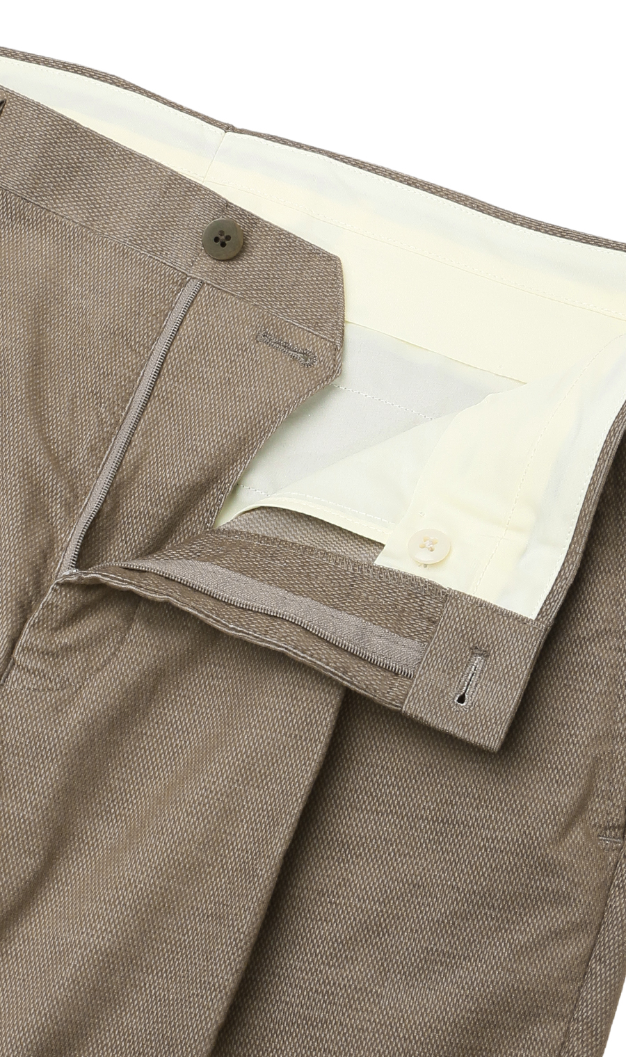 スタンダードスラックス【ワンタック】【綿混】 ベージュ 82cm