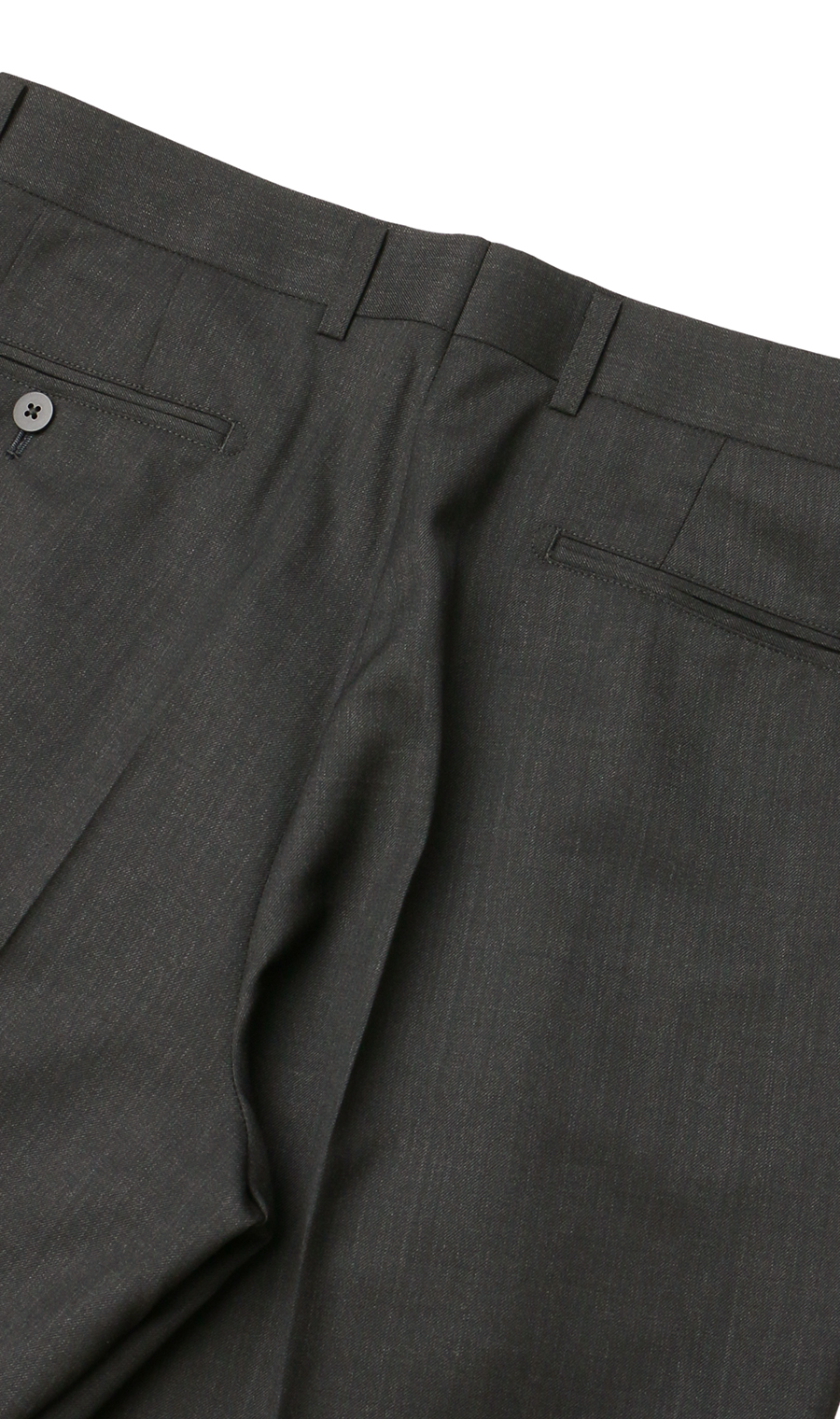 スタンダードスラックス【ワンタック】【Plastics Smart】 チャコール 94cm