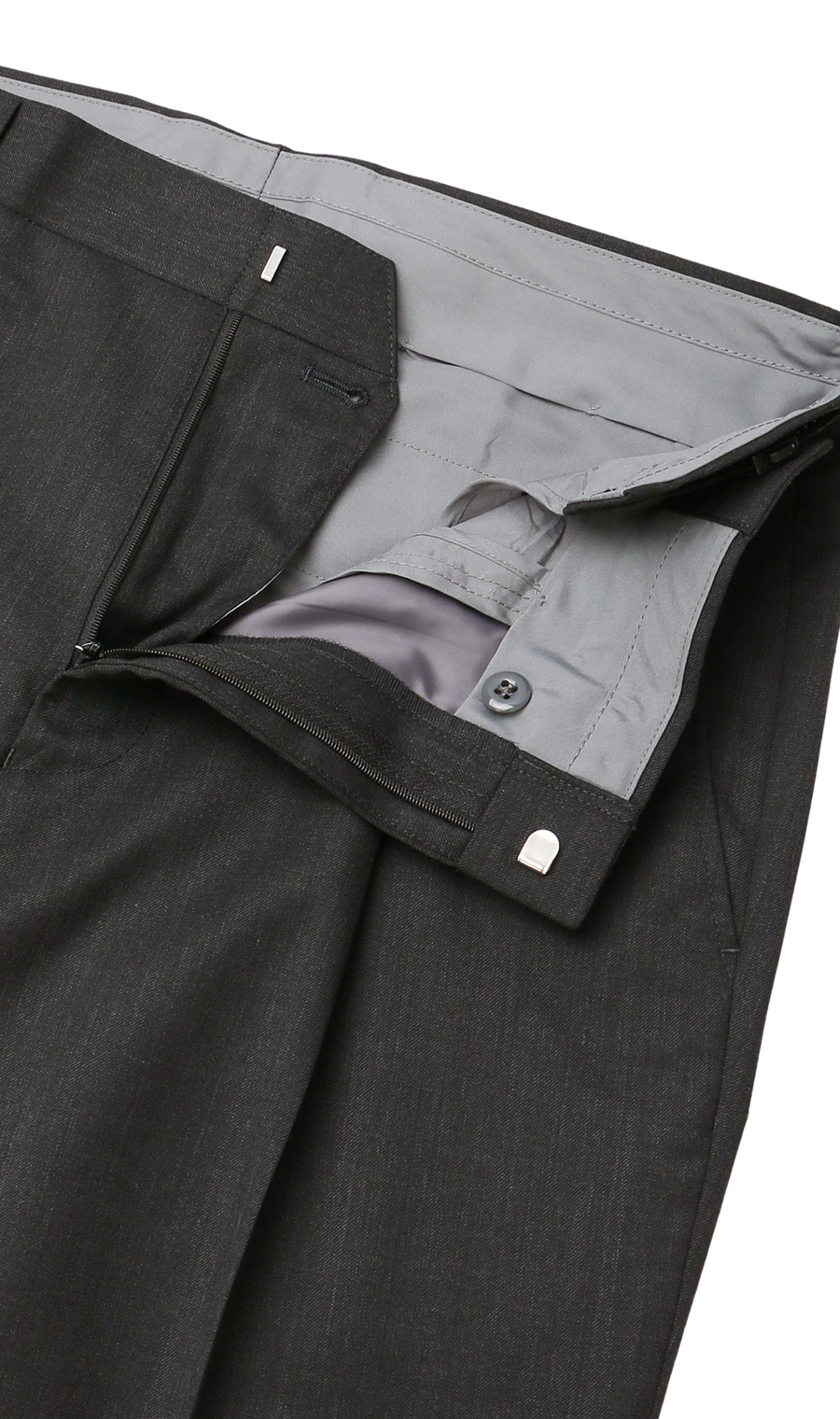 スタンダードスラックス【ワンタック】【Plastics Smart】 チャコール 94cm