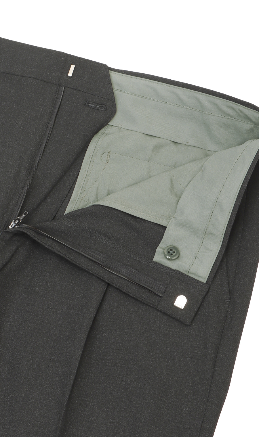 スタンダードスラックス【ワンタック】【＃すごスラ】 チャコール 76cm