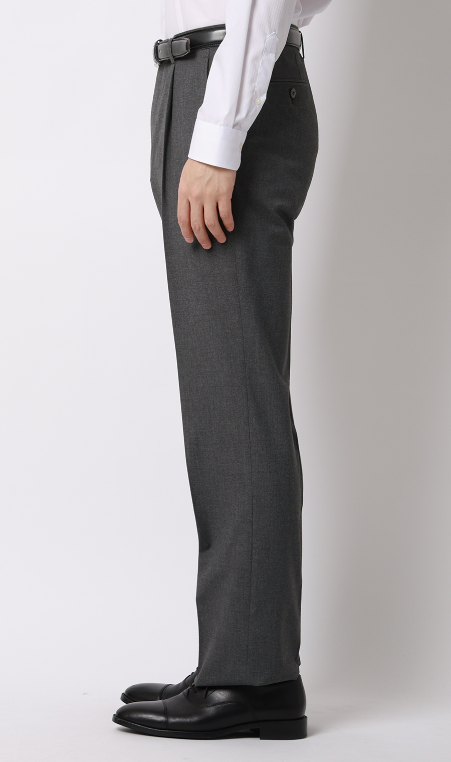 スタンダードスラックス【ワンタック】【＃すごスラ】 グレー 76cm