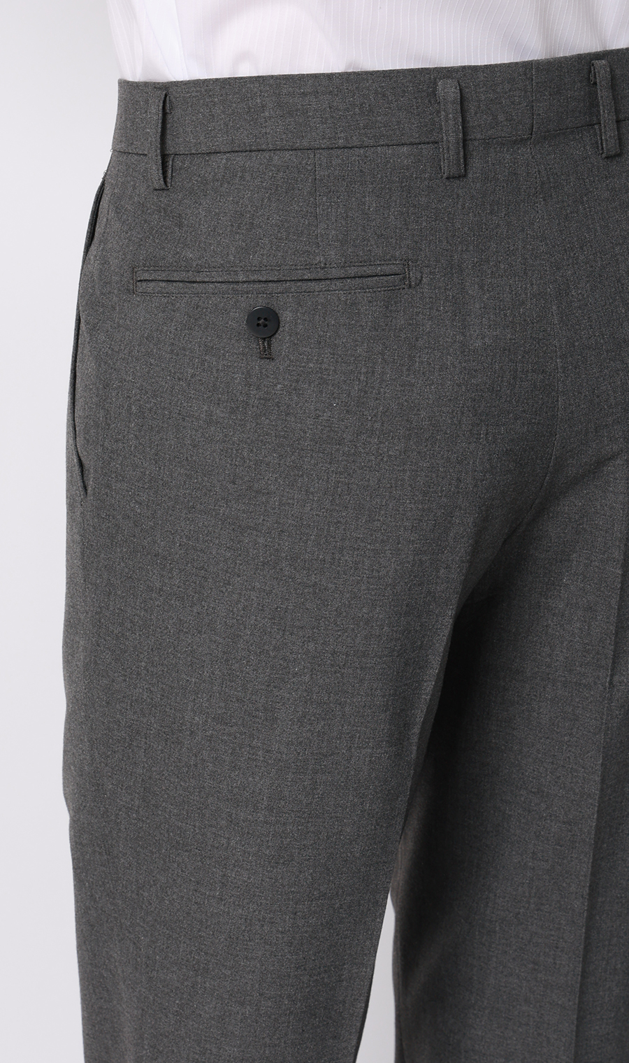 スタンダードスラックス【ワンタック】【＃すごスラ】 グレー 76cm