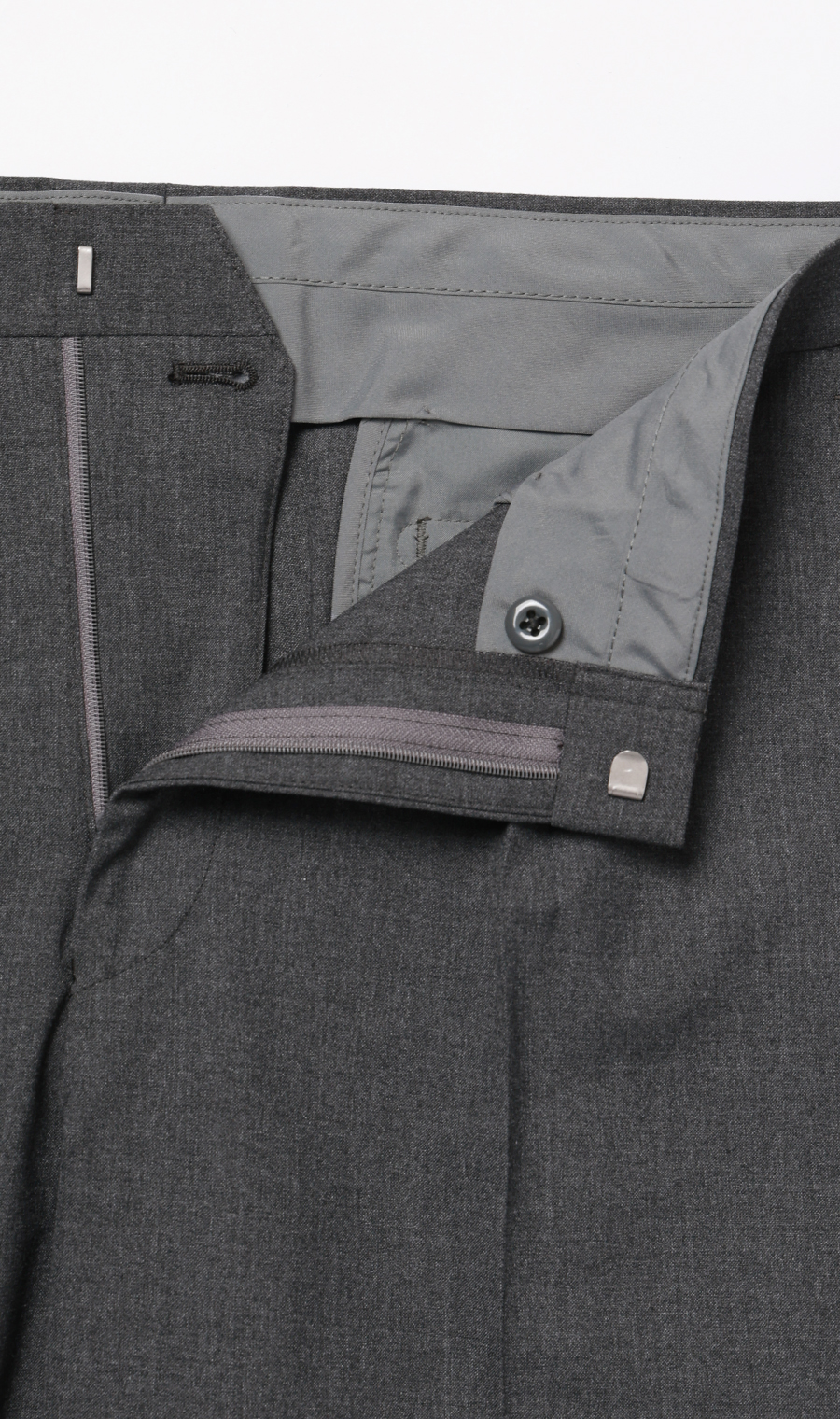 スタンダードスラックス【ワンタック】【＃すごスラ】 グレー 76cm