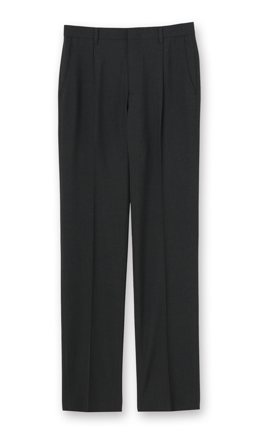 スタンダードスラックス【ワンタック】【＃すごスラ】 チャコール 76cm