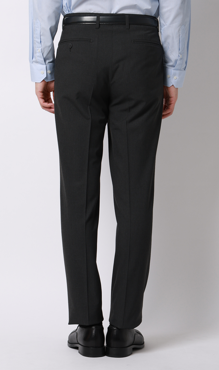 スタンダードスラックス【ワンタック】【＃すごスラ】 チャコール 76cm