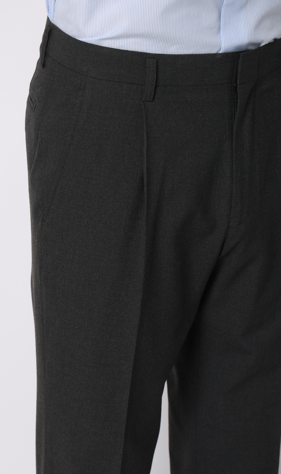 スタンダードスラックス【ワンタック】【＃すごスラ】 チャコール 76cm