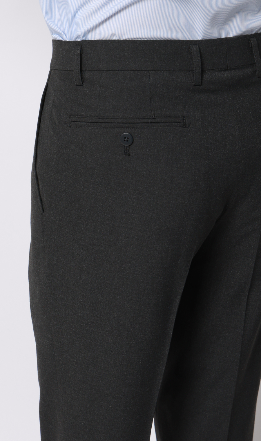 スタンダードスラックス【ワンタック】【＃すごスラ】 チャコール 76cm