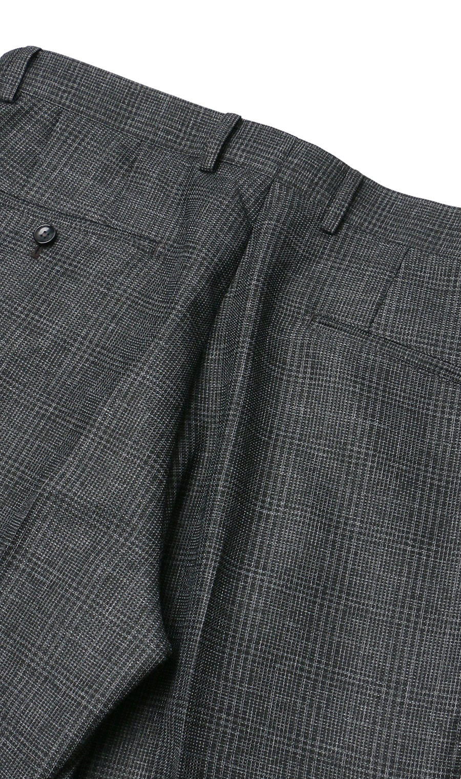 スタンダードスラックス【ワンタック】【LENO CLOTH】【セットアップ着用可】【裾上げ済み】 グレー系 79cm