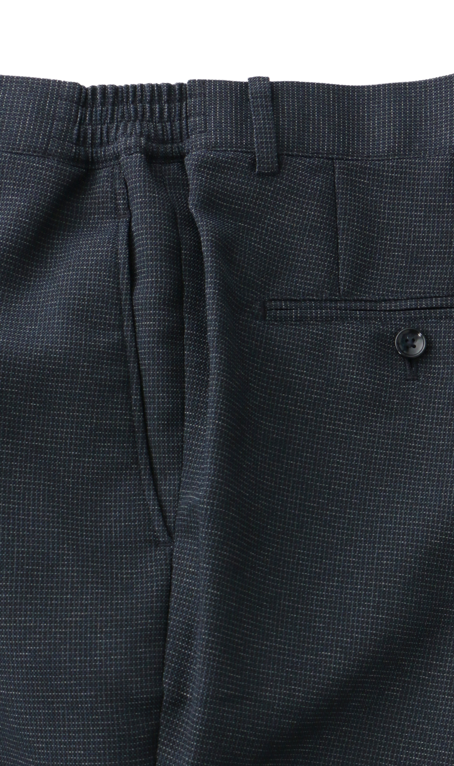 スタンダードスラックス【涼】【ワンタック】【LENO CLOTH】【セットアップ着用可】【裾上げ済み】 ネイビー 82cm