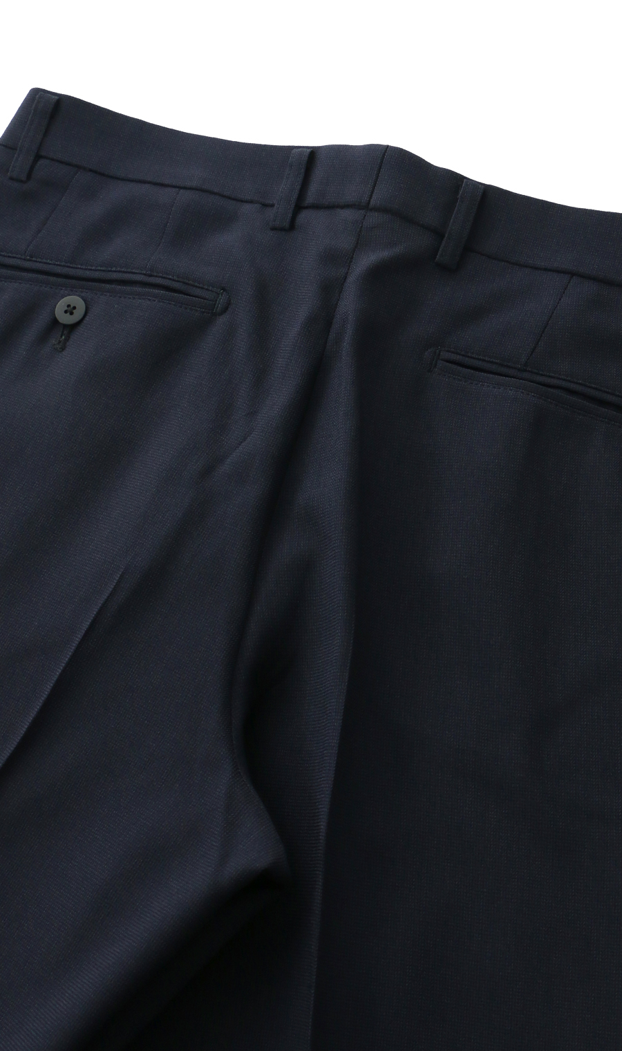 スタンダードスラックス【ワンタック】【清涼】【#すごスラ】 ネイビー 79cm