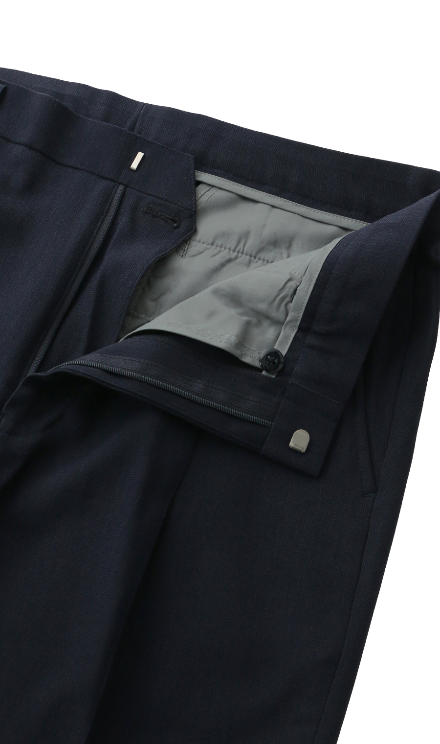 スタンダードスラックス【ワンタック】【清涼】【#すごスラ】 ネイビー 79cm