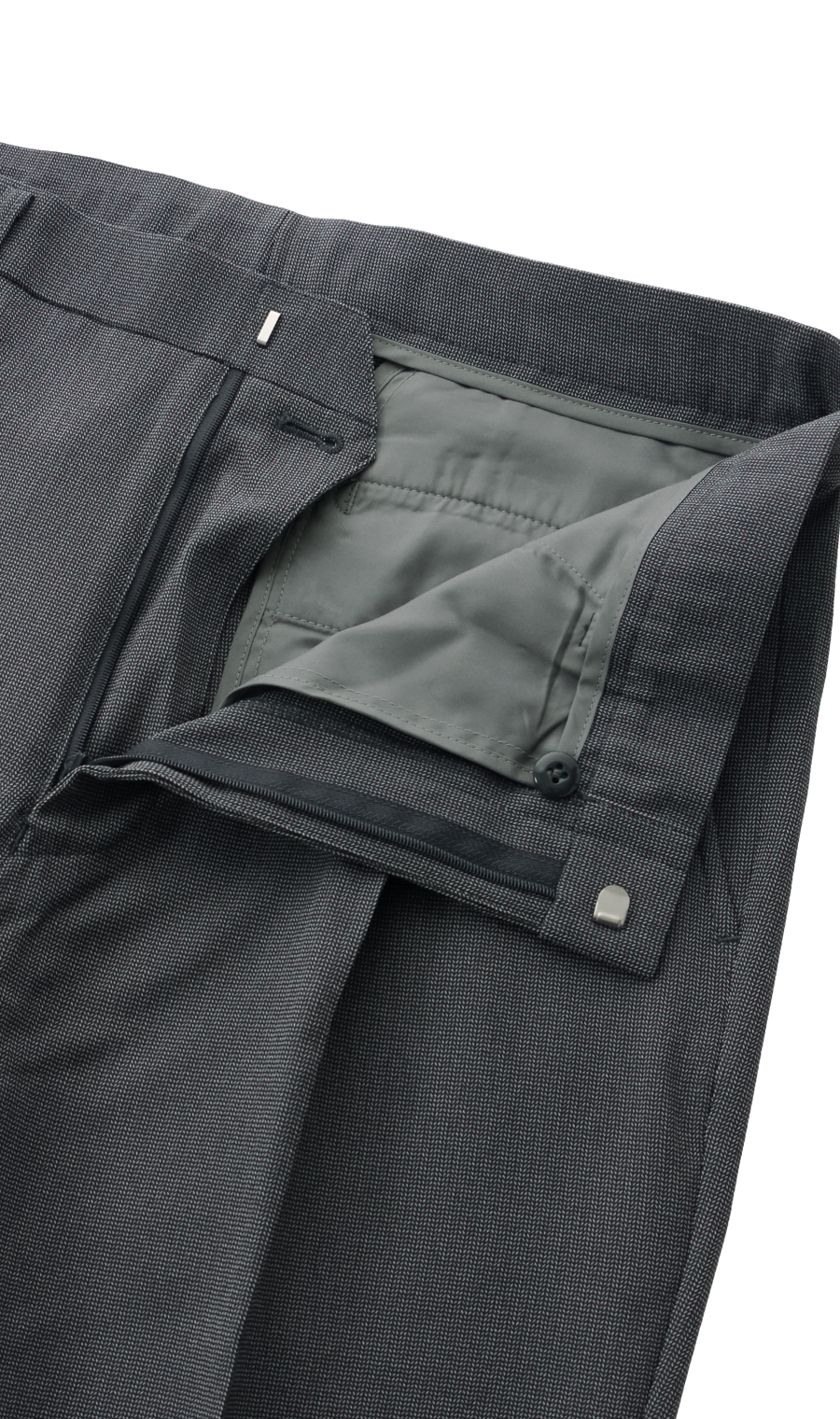 スタンダードスラックス【ワンタック】【清涼】【#すごスラ】 グレー 79cm