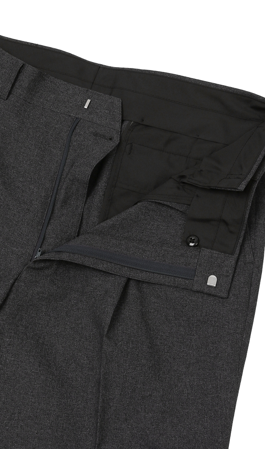 スタンダードスラックス《ツータック》 グレー 85cm