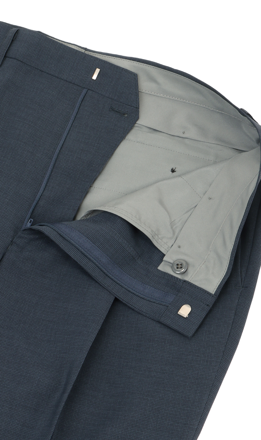 スタンダードスラックス【ツータック】【Plastics Smart】 ネイビー 79cm