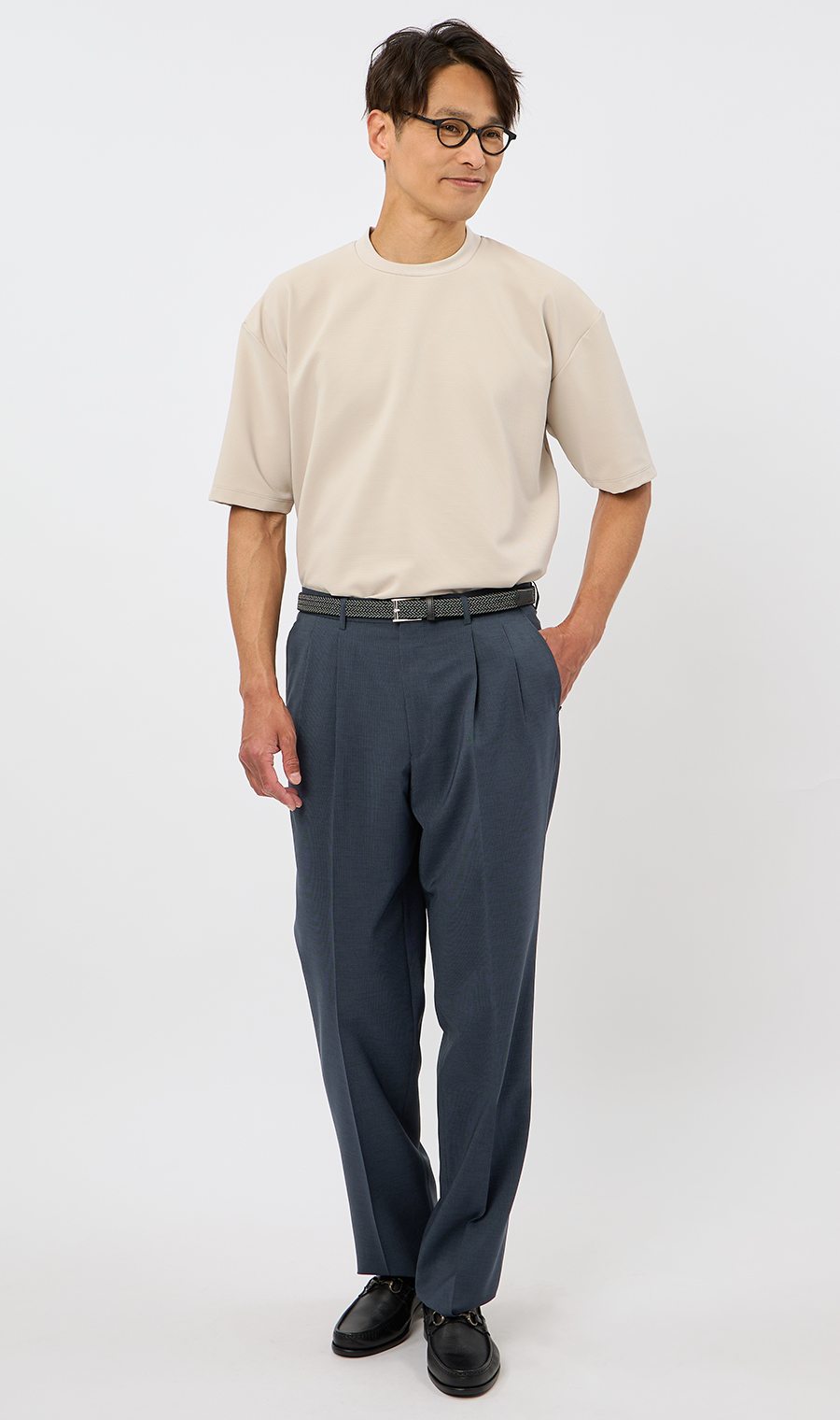 スタンダードスラックス【ツータック】【Plastics Smart