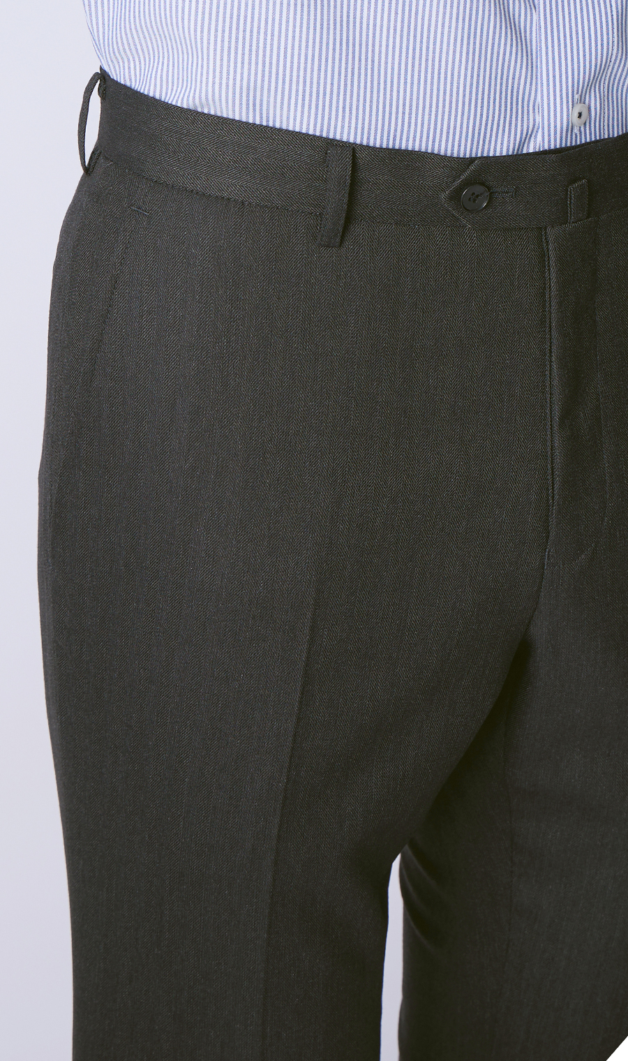 スタイリッシュスラックス【ノータック】【Plastics Smart】 チャコール 79cm