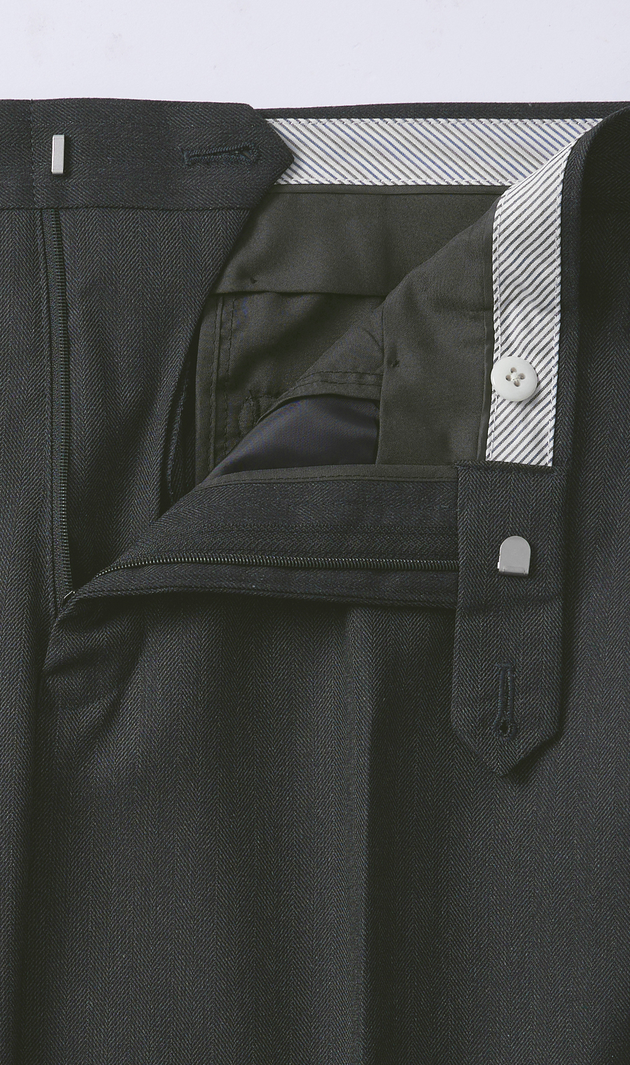 スタイリッシュスラックス【ノータック】【Plastics Smart】 チャコール 79cm