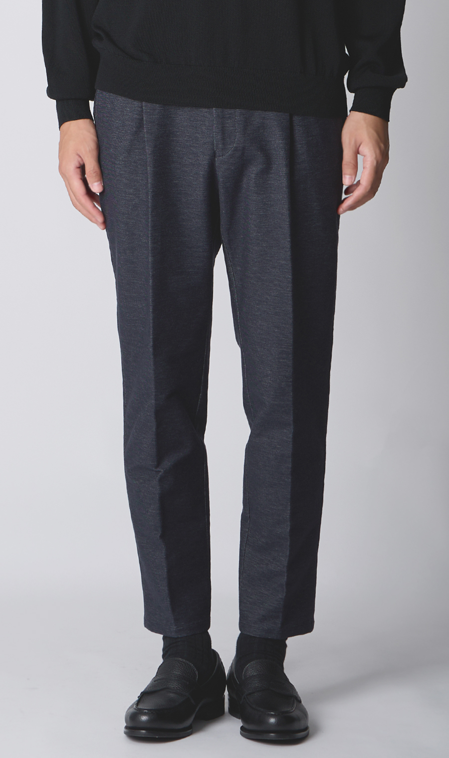 ニットパンツ【KNIT TROUSERS】【TOGA MODEL】【TOGA PANTS】【2025年モデル】【裾上げ済み】 ネイビー 76cm