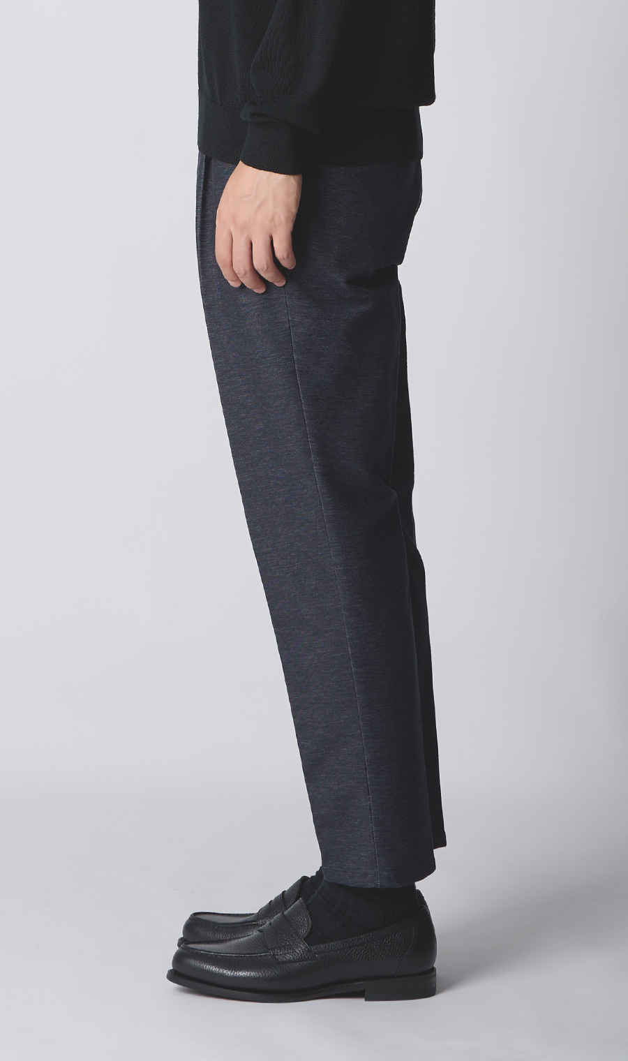 ニットパンツ【KNIT TROUSERS】【TOGA MODEL】【TOGA PANTS】【2025年モデル】【裾上げ済み】 ネイビー 76cm