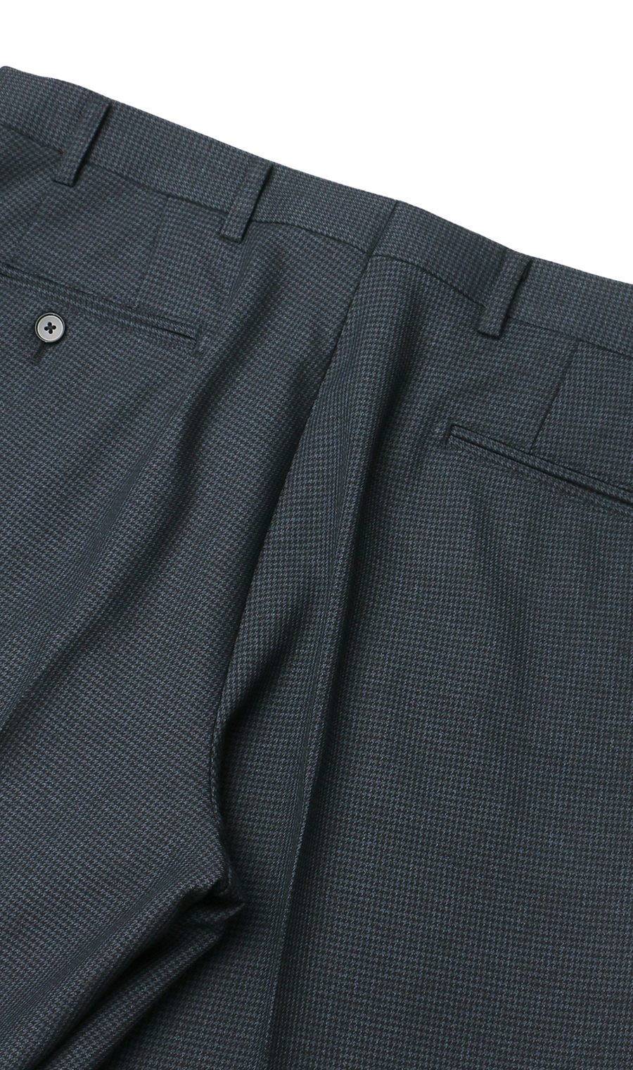 スタイリッシュスラックス【ノータック】 ネイビー 79cm