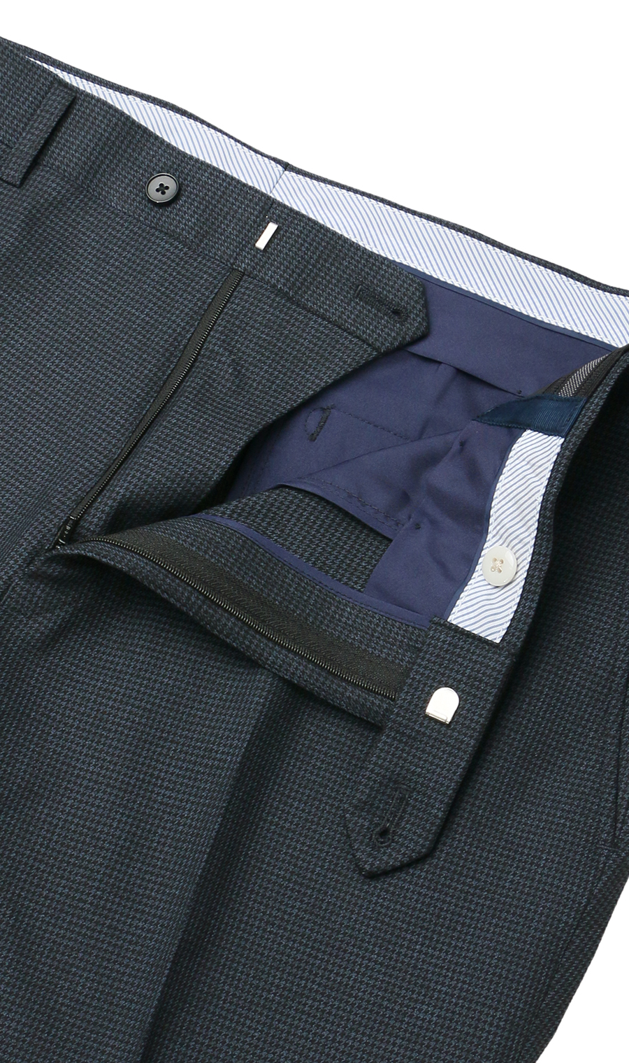 スタイリッシュスラックス【ノータック】 ネイビー 79cm