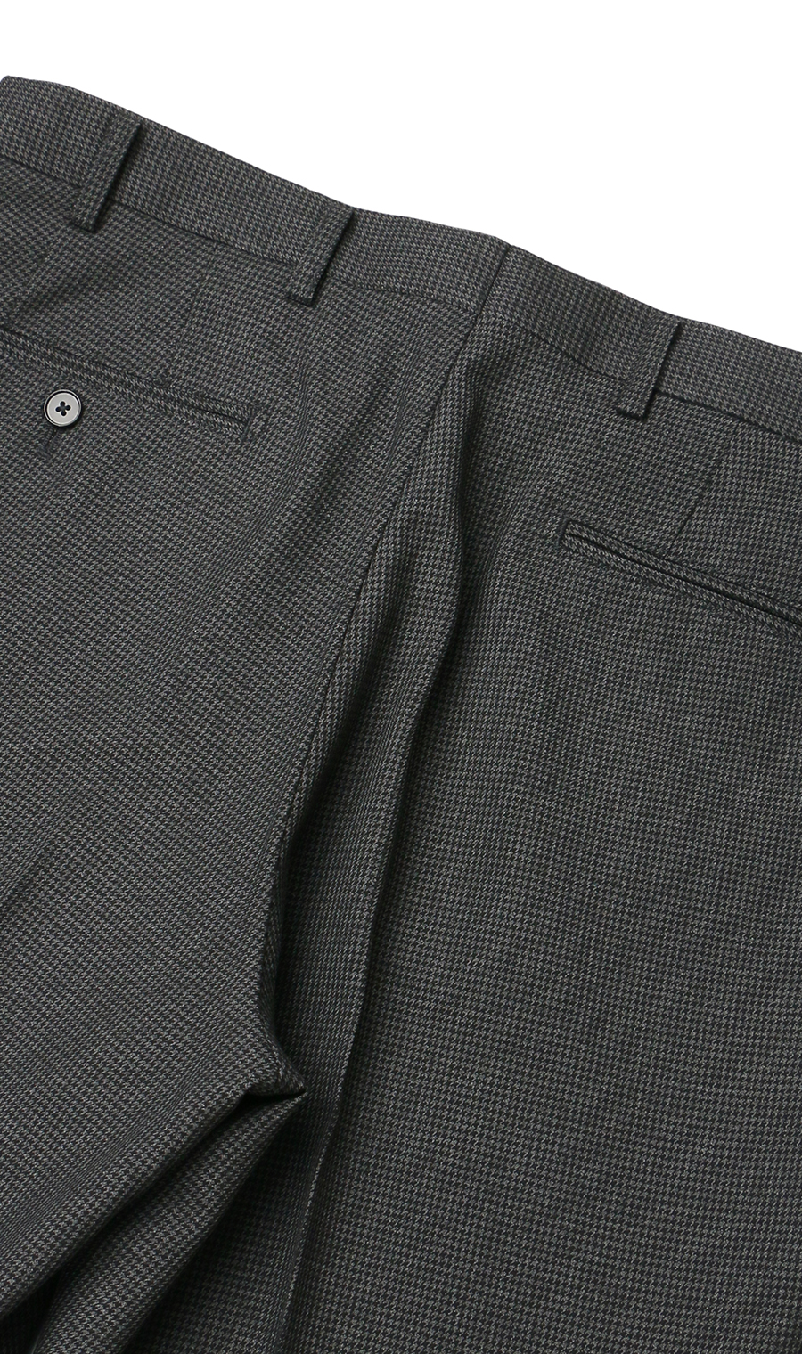 スタイリッシュスラックス【ノータック】 チャコール 79cm