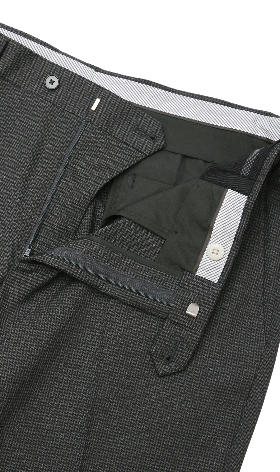 スタイリッシュスラックス【ノータック】 チャコール 79cm