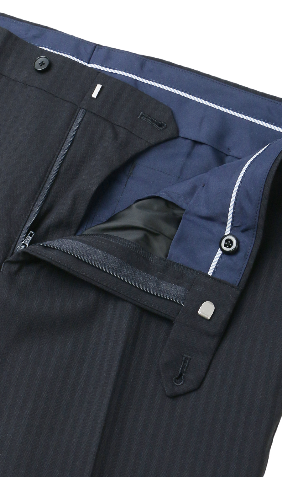 スタイリッシュスラックス【ノータック】【Plastics Smart】 ネイビー 70cm