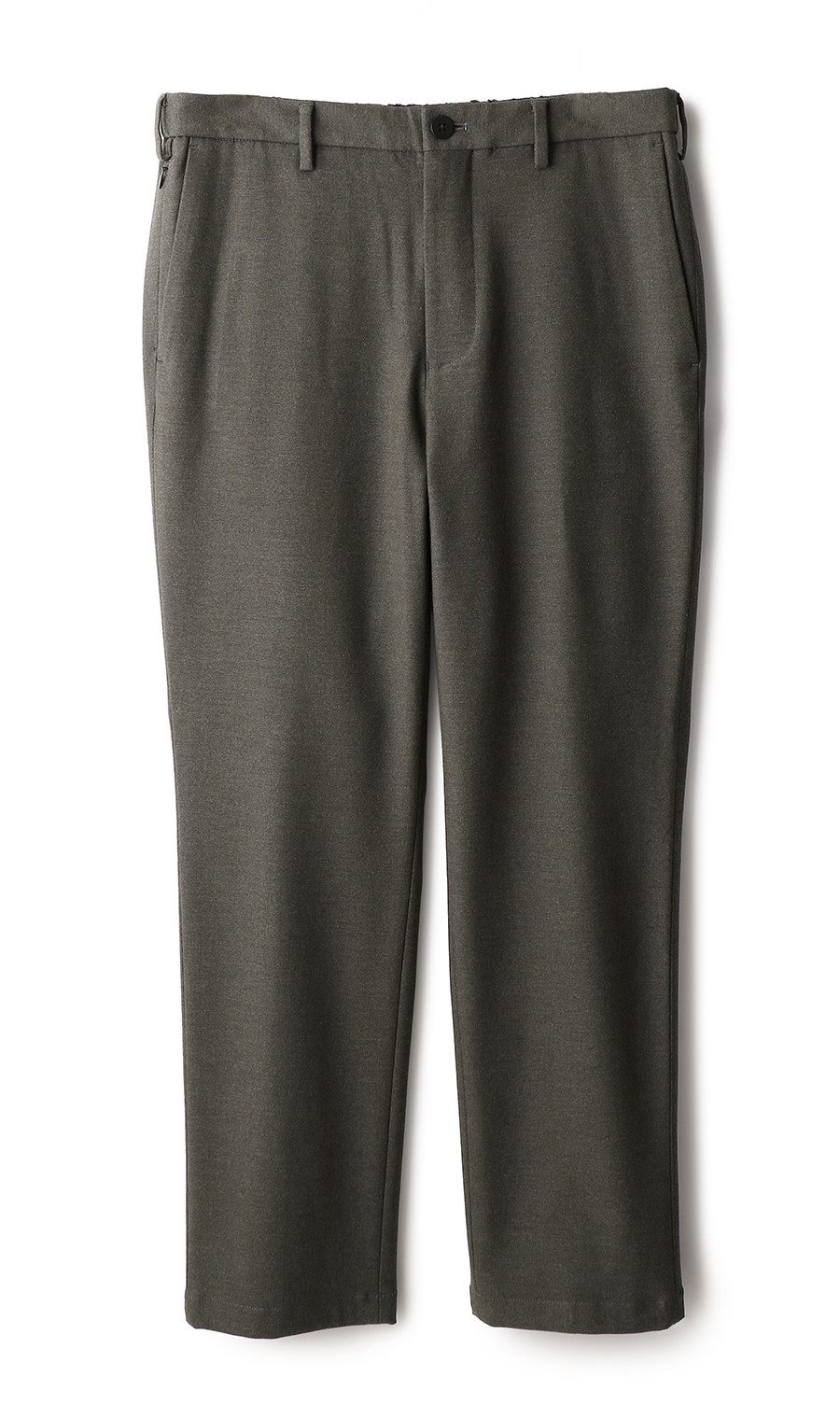 スタイリッシュスラックス《裾上げ済み》《暖パン》《ノータック》《WEB・一部店舗限定》 チャコール LL