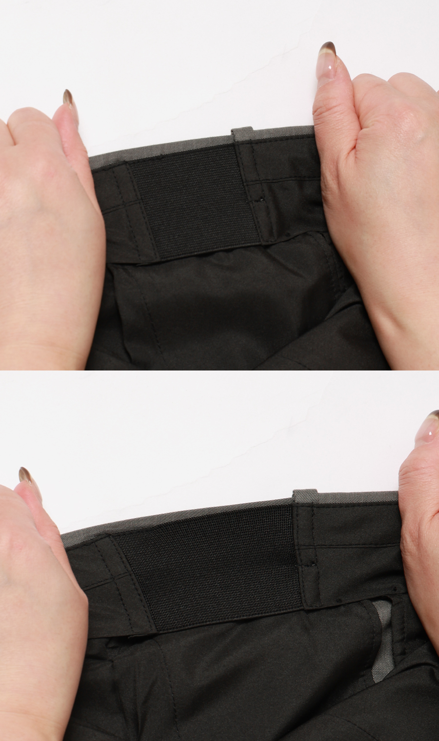 スタイリッシュスラックス【ノータック】【COOLMOTION】 グレー M