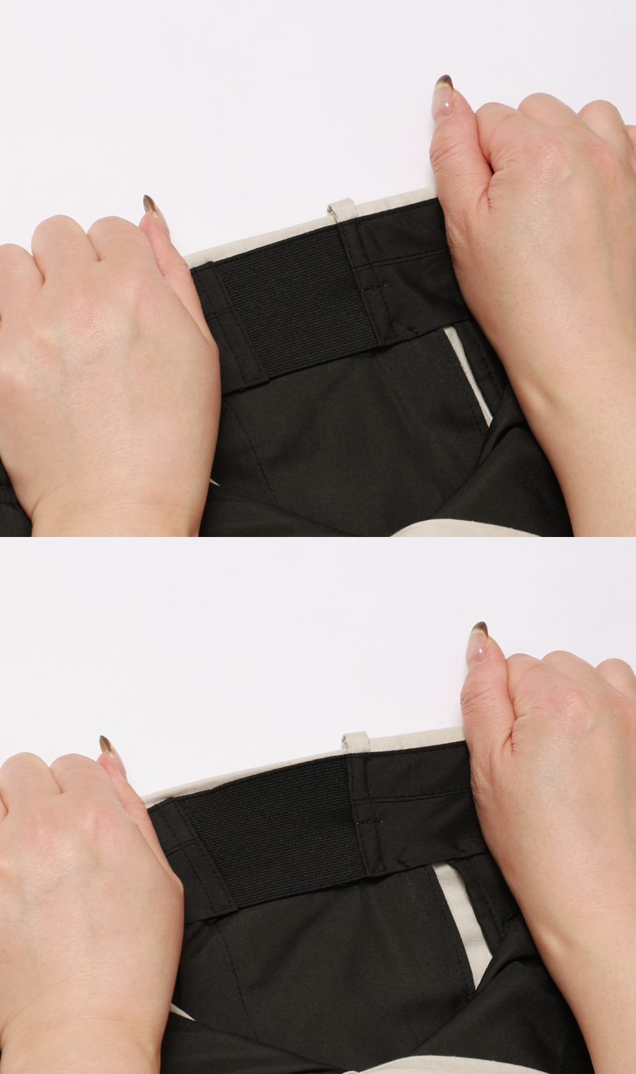 スタイリッシュスラックス【ノータック】【COOLMOTION】 ベージュ S