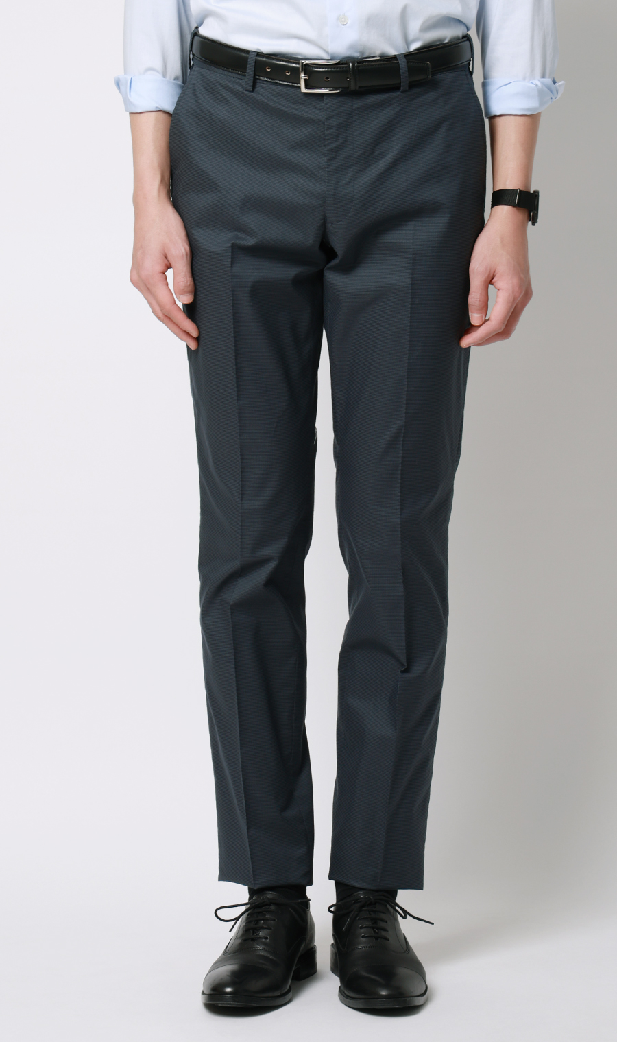 スタイリッシュスラックス【ノータック】【COOLMOTION】 ネイビー S