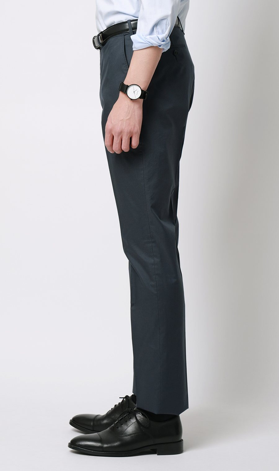 スタイリッシュスラックス【ノータック】【COOLMOTION】 ネイビー S