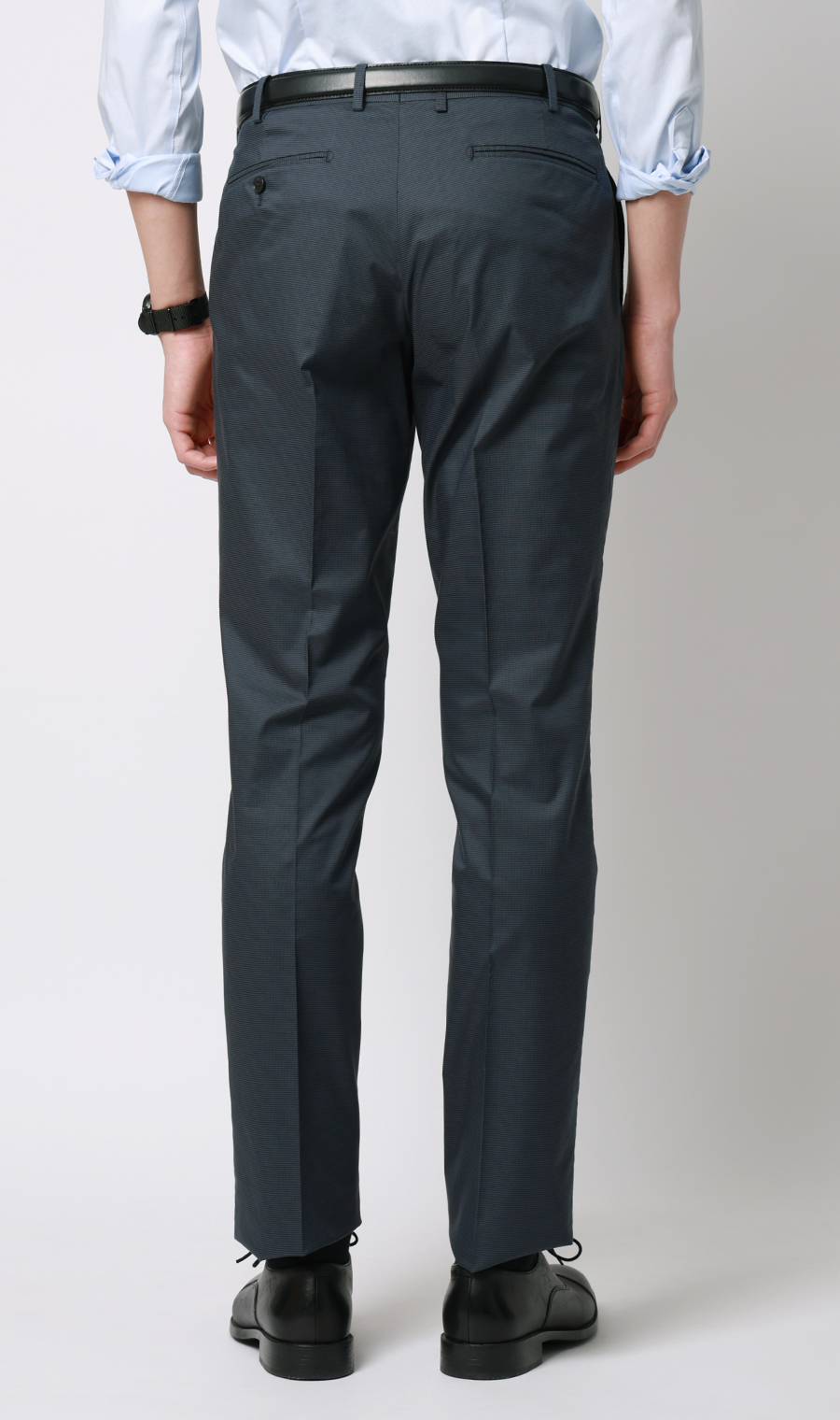 スタイリッシュスラックス【ノータック】【COOLMOTION】 ネイビー S