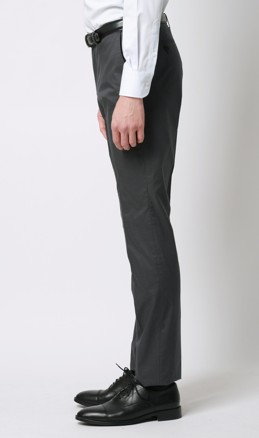 スタイリッシュスラックス【ノータック】【COOLMOTION】 チャコール S