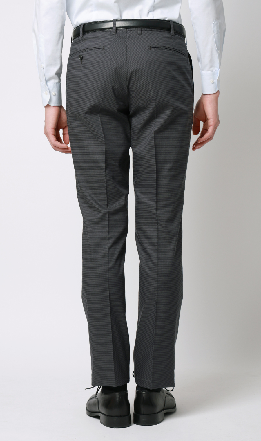 スタイリッシュスラックス【ノータック】【COOLMOTION】 チャコール S