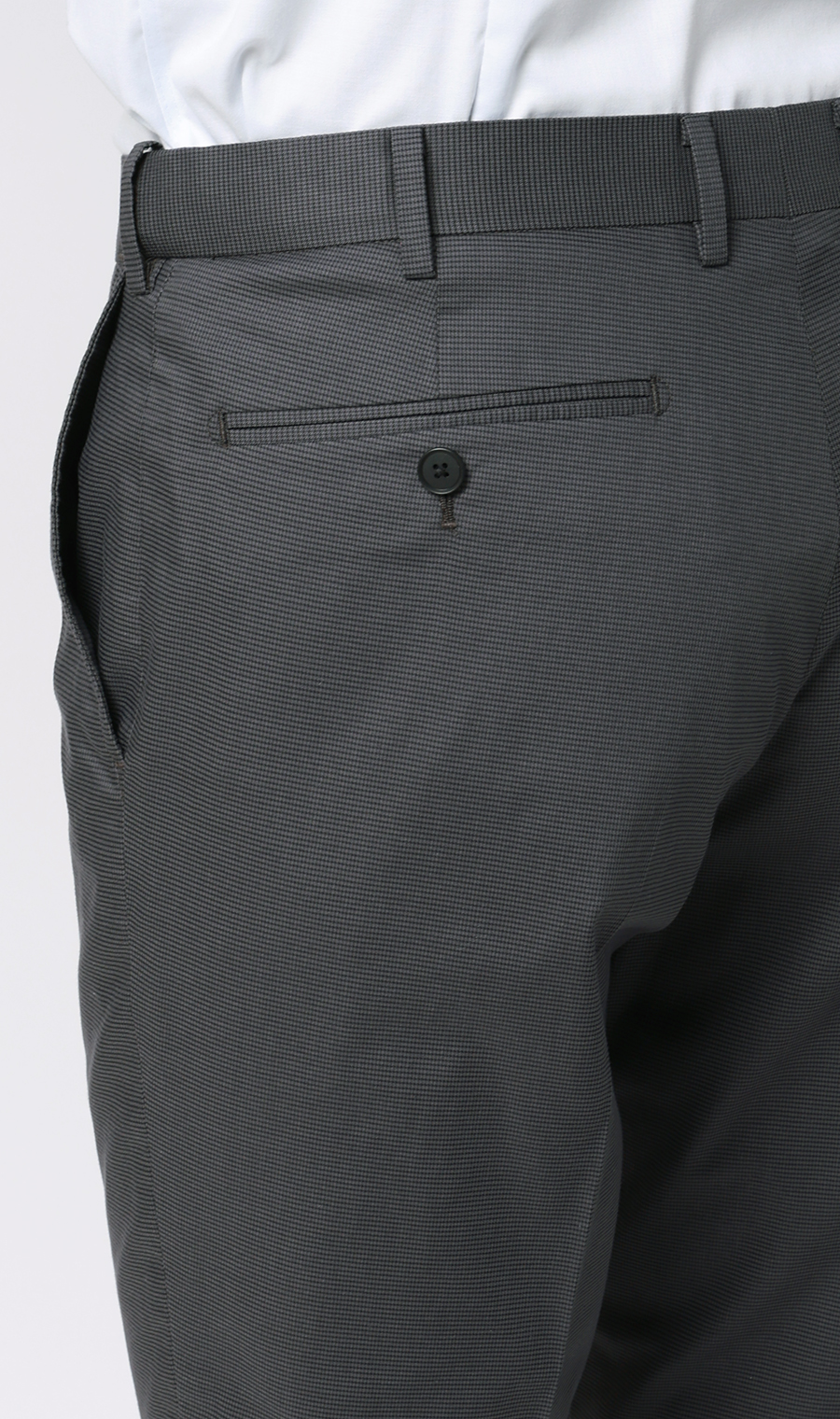 スタイリッシュスラックス【ノータック】【COOLMOTION】 チャコール S