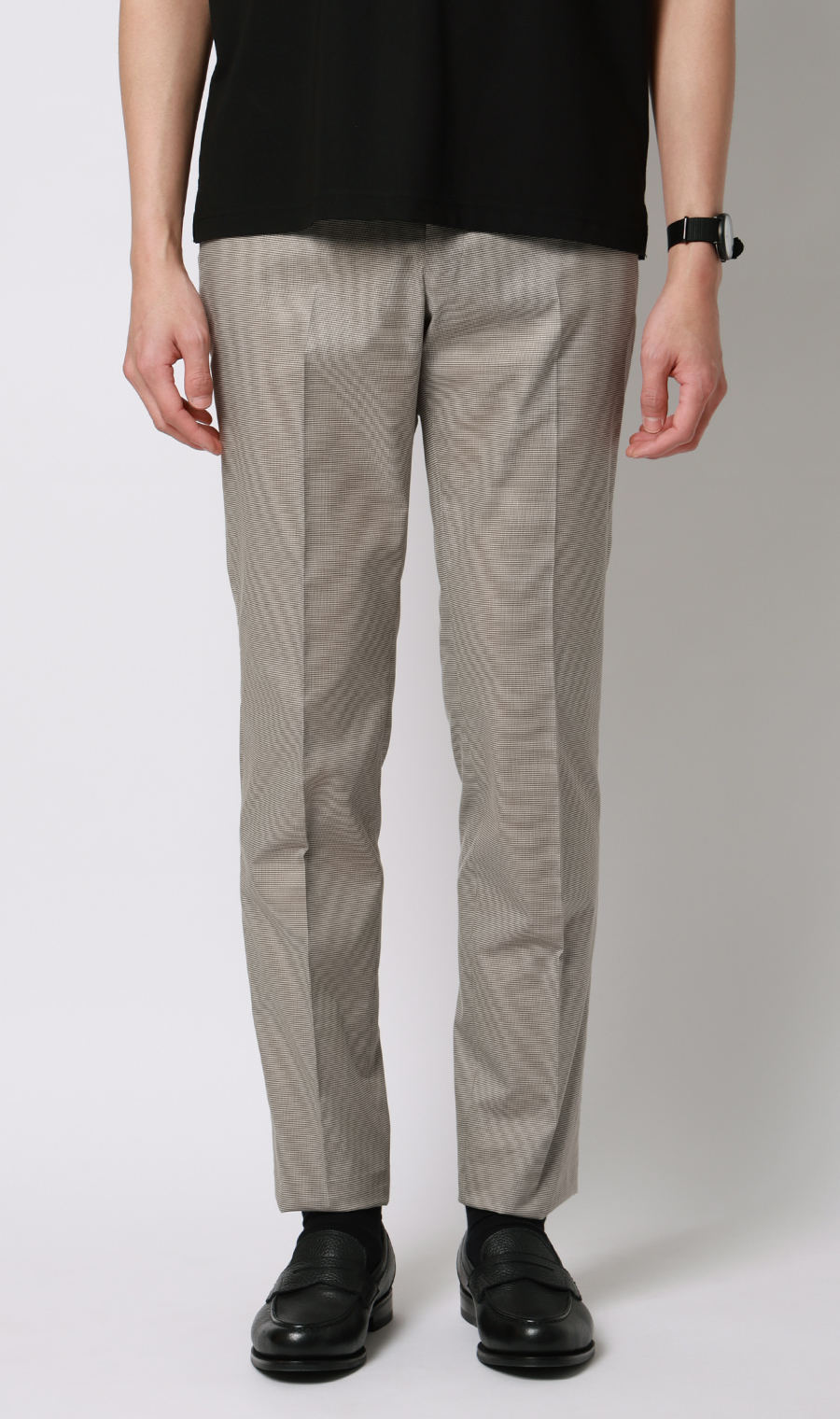 スタイリッシュスラックス【ノータック】【COOLMOTION】 ブラウン S