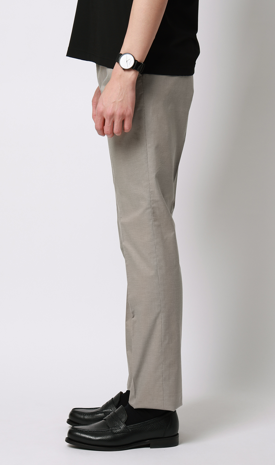 スタイリッシュスラックス【ノータック】【COOLMOTION】 ブラウン S